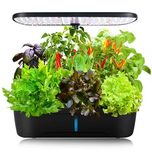 12 Holes Indoor Home Vegetable Seed Growing Mini Greenhouse Smart Irrigation And Hydroponic System