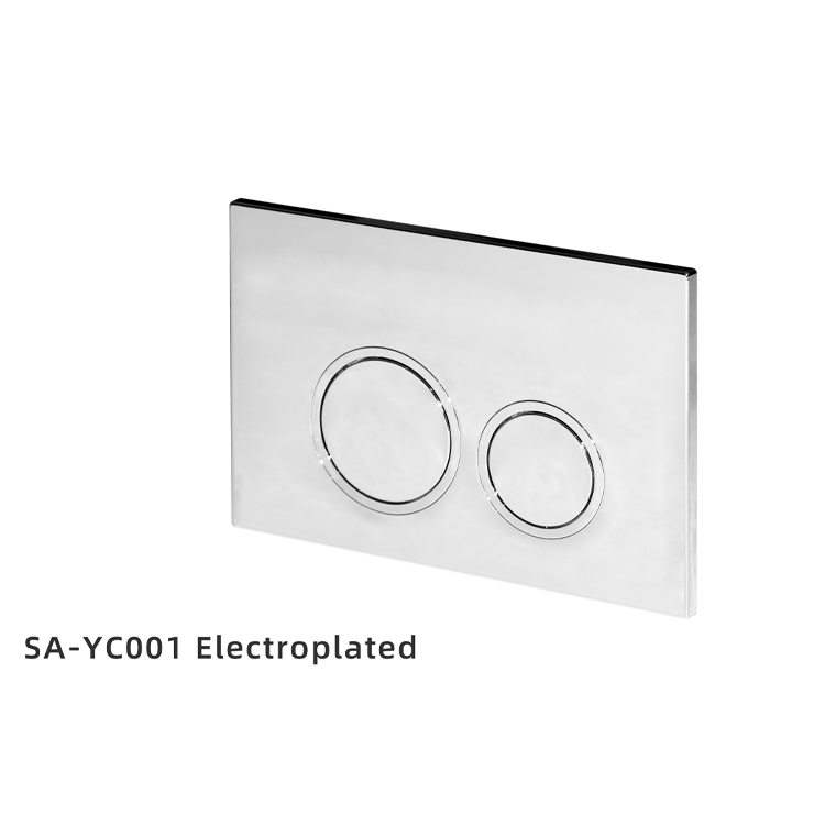 Electroplated Button Panel for Concealed Water