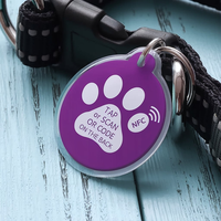 Vente en gros d'animaux de compagnie personnalisés Nfc Smart Pets Nom Id Qr Code Tags Pet Nfc Métal