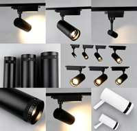 Profilé de rail de plafond tendu 16MM ultra-fin encastré pour lustre, rail LED pour éclairage d'exposition intérieur permanent