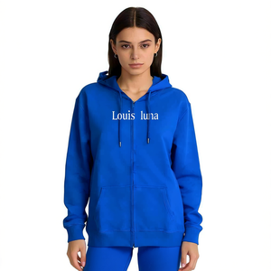 Felpa con Cappuccio Louis Luna da Donna H7021-4 Blu M L XL 2XL, Set Sportivo Casual Autunno Inverno - Product Image 1
