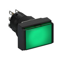 Interruptor de Botón Luminoso Autoblocante Integrado de Plástico Schneider XB6EDF de 16 mm 1/2 C/O Blanco Rojo Verde LED 24v XB6EDF3/4 B1F/B2F