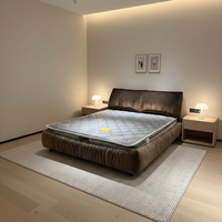 VONLIVA Lit King Size en Bois Design Moderne à Prix Abordable, Mobilier d'Hôtel, Décoration Intérieure, Lit Double Moderne, Lit Complet pour Chambre à Coucher