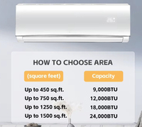 Climatisation split intelligente GREE avec pompe à chaleur 24000 BTU Inverter AC pour villa/commercial sans conduit HVAC