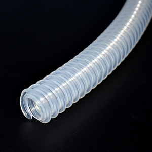 Tube <span class=keywords><strong>isolant</strong></span> ondulé en silicone hautement transparent BAKAI, respectueux de l'environnement, de qualité alimentaire, avec filetage (Modèle - Product Image 2