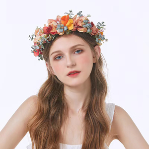 Nouvelle Guirlande Florale Hybride de Créateur, Vente Directe Usine, Accessoires de Coiffure, Couronne, Accessoires Cheveux - Product Image 3