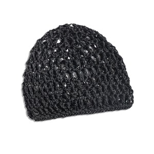 Bonnet de nuit en maille crochetée pour femme, en rayonne, épais et doux, avec filet à cheveux intégré, accessoire de coiffure - Product Image 6