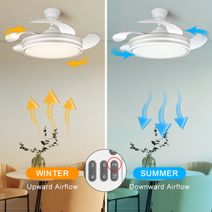 New adopter <span class=keywords><strong>fan</strong></span> với ánh sáng hộ gia đình tìm kiếm phòng ngủ quạt trần với ánh sáng LED và điều khiển từ xa ứng dụng quạt trần với ánh sáng - Product Image 5