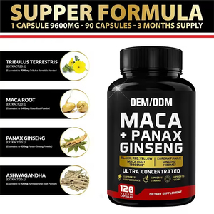 Cápsulas de raíz de Maca etiquetadas, suplementos de raíz de Maca negra, roja y amarilla - Product Image 4