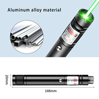 Grüner/Roter Laserpointer mit Großer Reichweite, Hochleistungs-Aufladbarer Laserpointer für Wandern, Präsentationen & Outdoor-Einsatz