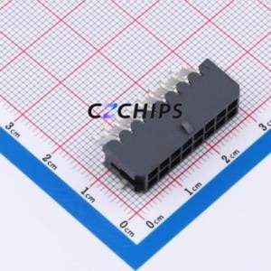 WB5557W-160R-0W Wire-to-Board Pin Header SMD,P=3mm,Horizontal Mount Connector 2x8P 3mm Horizontal Mount Micro-Fit (MX 3.0) - Product Image 1