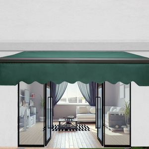 Pergola rétractable <span class=keywords><strong>de</strong></span> <span class=keywords><strong>jardin</strong></span> avec auvent en acrylique enduit <span class=keywords><strong>de</strong></span> PA, télécommande, bras extensibles en alliage d'aluminium robuste, imperméable et anti-UV - Product Image 4
