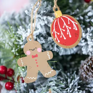Groothandel Kerst Hang Tag Cadeau Decoratie Kaart Feestelijke Vakantie Zegen Cadeau Wrap Ornament Label Hang Tag