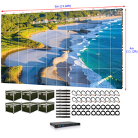 Écran vidéo LED mural pour concerts en intérieur 6m x 4m P2.976, taux de rafraîchissement élevé, panneau LED HD 2.9mm pour location, HDR10+, garantie 3 ans