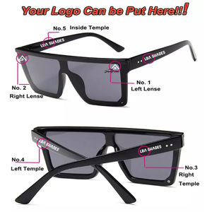 カスタムロゴ入りソフトレザーサングラスバッグ レザーメガネケースホルダー ポータブルスリムポーチ収納保護メガネケース - Product Image 6