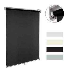 Customized 100% Blackout Cordless Pleated Roller <strong>Blinds</strong> for Windows Classic Office Hotels Factory Supplied <strong>No</strong> <strong>Drill</strong> Polyester - Product Image 1
