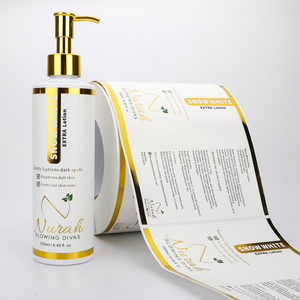 Tùy Chỉnh Không Thấm Nước Nhãn Kem Dưỡng Da Chai Dính Vàng Lá Xà Phòng Lỏng Mỹ Phẩm Vinyl Sticker Cuộn In Ấn Bao Bì Nhãn - Product Image 6