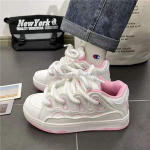 <span class=keywords><strong>2025</strong></span> Dames Grote Maat Dikke Zolen Sport En Meisje Casual <span class=keywords><strong>Trendy</strong></span> Wandelstijl Schoenen Sneaker Dame Sportschoenen Dikke Schoenen - Product Image 5