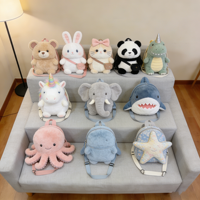 Sac à dos en peluche au design moderne en forme d'animaux, prix abordable, sac à dos anime en peluche, sac à dos personnalisé pour enfants, jouets en peluche