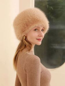 Sombreros de Pescador de Felpa Gruesa y Colorida para Mujer, Personalizados al por Mayor, Gorros de Invierno de Piel Sintética de Zorro para Mujer - Product Image 2