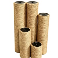 Colonne à gratter pour chat en sisal, tour cylindrique avec base pour l'exercice et la relaxation des chats d'intérieur, meuble à gratter pour chat