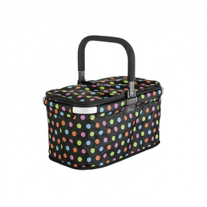 Genius Shopping <b>Basket</b> Falko Polka Dot Design <b>Large</b> Capacity Storage <b>Basket</b> - Product Image 2