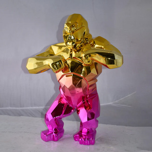 Estatua King <span class=keywords><strong>Kong</strong></span> de resina de color púrpura o personalizado textil moderno-Arte y coleccionable - Product Image 2
