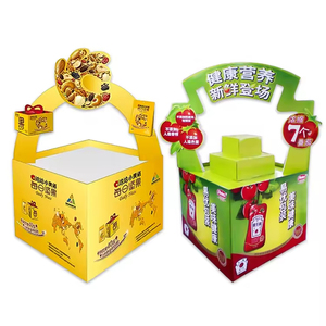 Contenedor de exhibición de cartón apilable de pie para tiendas minoristas diseñado para aumentar las ventas y organizar artículos promocionales - Product Image 2