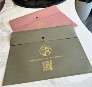 Wholesale Custom Eco-Friendly Non-Woven Envelope Bags Biodegradable Packaging for T-Shirts Swimwear Clothing with Own Logo - Product Image 2