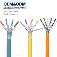 Cable Cat 5e para Exteriores de Cobre 24AWG 2 Pares 4 Pares 305M 1000ft PVC 0.5 UTP Cat5 Cat 5e Cat 6a 100m Pasa la Prueba Puro Snake 8 Canales Cat6a