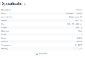 Lợi nhuận cao BT khai thác bitmain antminer T21 190th BTC Bitcoin thợ mỏ Trung Quốc Bitcoin asic thợ mỏ bao gồm PSU 3610W S21 BCH thợ mỏ - Product Image 4