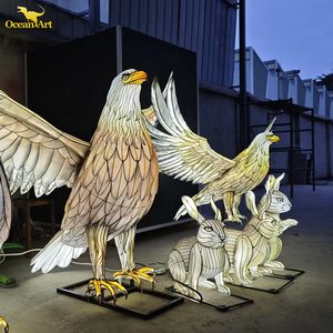 Custom LED Festival Lantern Sculpture-Reusable Durable Waterproof for Diwali & Thanksgiving Events - Product Image 2