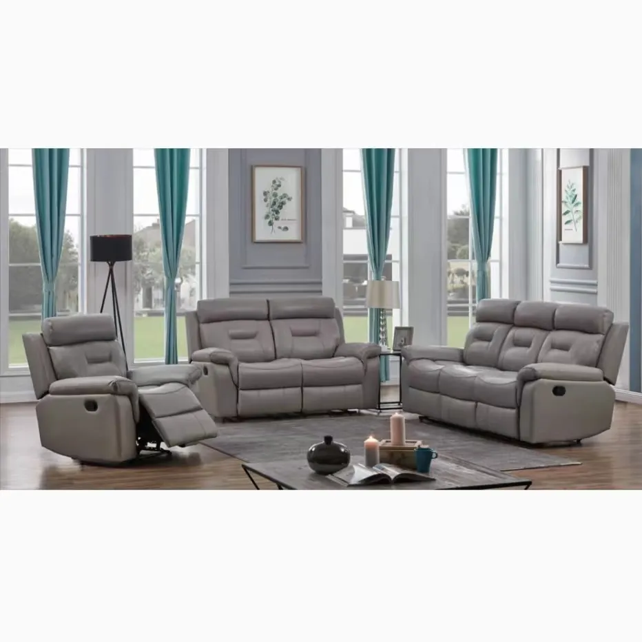 New Design Frank Contemporary Sofa Full Air Leather Lounge Bedroom Furniture Sectional Sofa