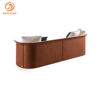 Italienisches Hochwertiges Luxus-Leder-Wohnzimmermöbel-Set Modernes Designer-Mode Großes Villa-Luxus-Wohnzimmer-Sofa-Set