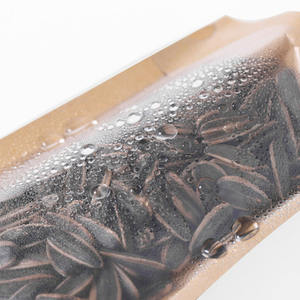 Sachet en papier kraft transparent Yin Yang avec fermeture éclair, pour café en grains, noix, dattes, fruits secs, thé et aliments, à fond plat et transparent d'un côté - Product Image 4