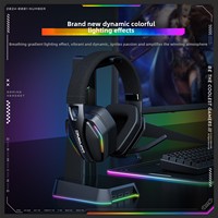 ONIKUMA GT826 Headset Gaming Tri-Mode 1000 Mah RGB 2.4G Nirkabel BT 5.4 Berkabel Driver 40mm untuk PS5 PC Switch Mobile