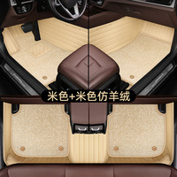 Tapis de sol de voiture personnalisés en usine pour véhicules spécialisés, tapis de voiture en cuir 5D de luxe à double couche