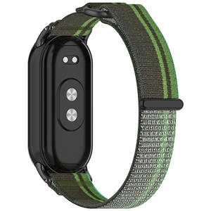 FORWELLENY <span class=keywords><strong>Bracelet</strong></span> de montre connectée en nylon au design populaire pour <span class=keywords><strong>Xiaomi</strong></span> <span class=keywords><strong>Mi</strong></span> <span class=keywords><strong>Band</strong></span> 8 9 10, accessoires pour femmes et hommes - Product Image 4