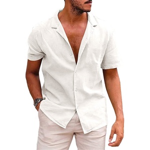 <span class=keywords><strong>Camicia</strong></span> da <span class=keywords><strong>uomo</strong></span> in cotone a manica corta con bottoni in cotone da <span class=keywords><strong>uomo</strong></span> - Product Image 6