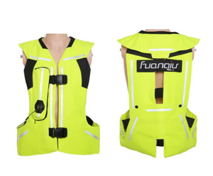 Gilet airbag moto avec bandes réfléchissantes – Tenue de course pour une conduite nocturne plus sûre avec protection dorsale - Product Image 2