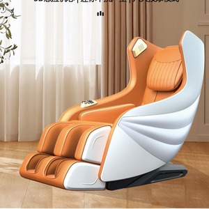 Fauteuil de massage intelligent orange 156x71.2x129cm avec rail de guidage SL, bras robotique 3D, massage des pieds, mini-chaise, alimentation secteur - Product Image 4