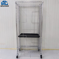 Chariot de stockage de plateau antistatique de plateau antistatique de carte PCB SMT antistatique de haute qualité avec quatre roulettes ESD et chaîne ESD