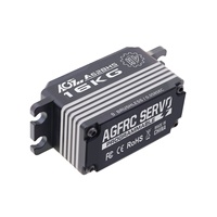 Servomoteur numérique programmable à profil bas AGFRC A62BHS 16KG 0.058Sec, vitesse rapide, HV, engrenages métalliques robustes, sans balais, pour voitures RC 1/10