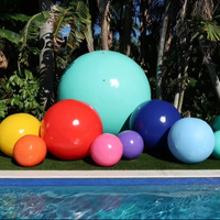 Ballons de plage gonflables géants en PVC, colorés, pour fêtes au bord de la piscine, jouets de plage d'été, impression de logo personnalisée, vente en gros OEM