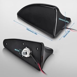 Shark Fin Amplified Vertical Polarization Car Radio <strong>Antenna</strong> Universal Roof Mount <strong>FM</strong> AM 12V Power Wire for Vehicles Trucks SUVs - Product Image 2