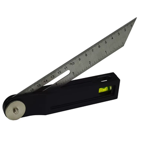 Règle d'angle en T <span class=keywords><strong>de</strong></span> 18 cm avec poignée en plastique, niveaux à bulle, règle coulissante, gabarit <span class=keywords><strong>de</strong></span> marquage en bois, <span class=keywords><strong>rapporteur</strong></span> - Product Image 3