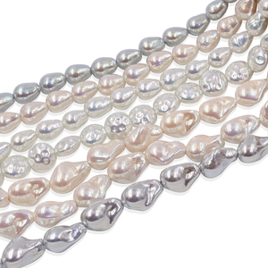 Perlas Barrocas de Concha de Color Blanco y Rosa de Alta Calidad al por Mayor de 10-16 mm para la Fabricación de Joyas con Perlas - Product Image 4