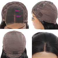 Perruque mélange de cheveux 5x5 6x6, perruque de 100% cheveux; 5x5, perruques pre-plucked Transparent, très bouclées, 4x4 avec Frontal Closure 613, haute qualité