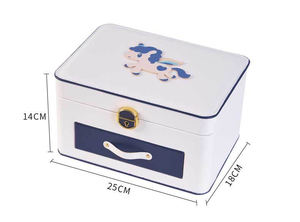 Boîtes de rangement à bijoux Ele Queen EQ998 personnalisables avec logo, grande capacité, multi-couches, lavables, design rectangulaire moderne, pour colliers et bagues - Product Image 6