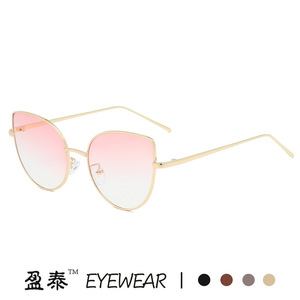 แว่นกันแดดทรงแคทอาย กรอบสีทอง ยี่ห้อ Yingtai ป้องกันรังสียูวี 400 สำหรับผู้หญิง แฟชั่น - Product Image 3